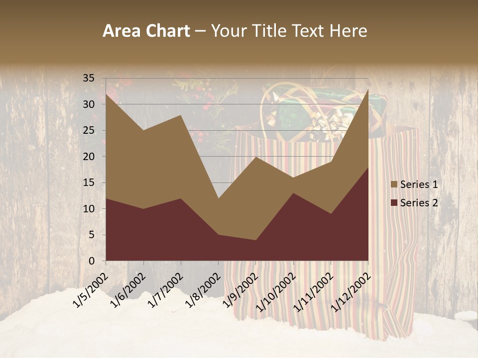 Wood Bag Texture PowerPoint Template