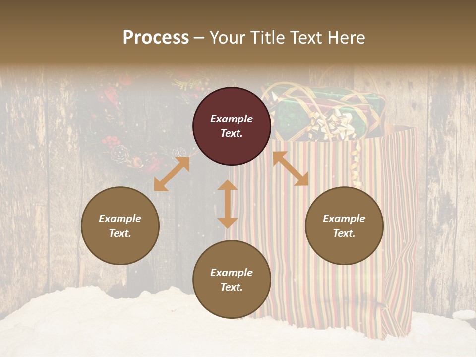 Wood Bag Texture PowerPoint Template