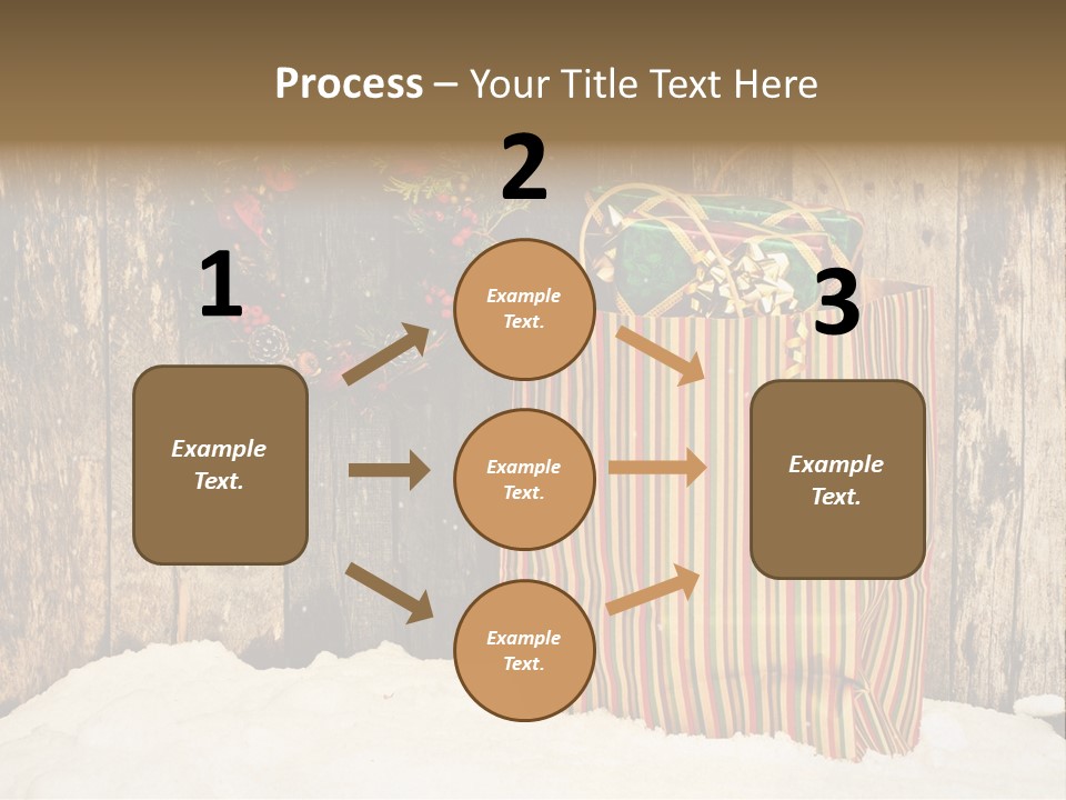 Wood Bag Texture PowerPoint Template