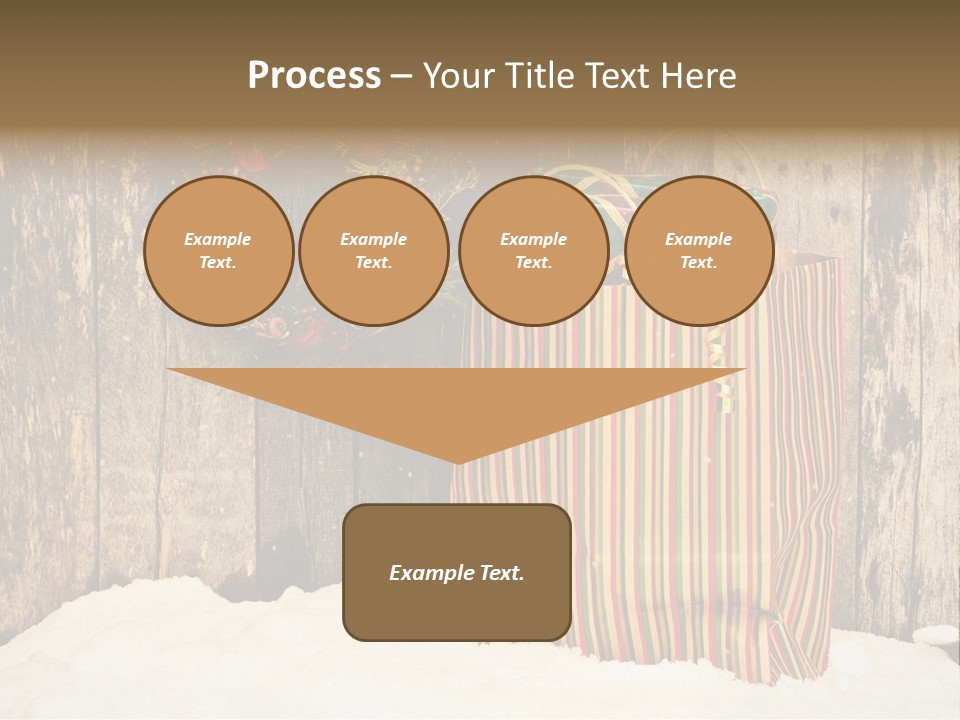 Wood Bag Texture PowerPoint Template