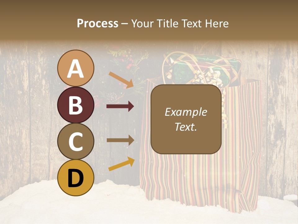 Wood Bag Texture PowerPoint Template