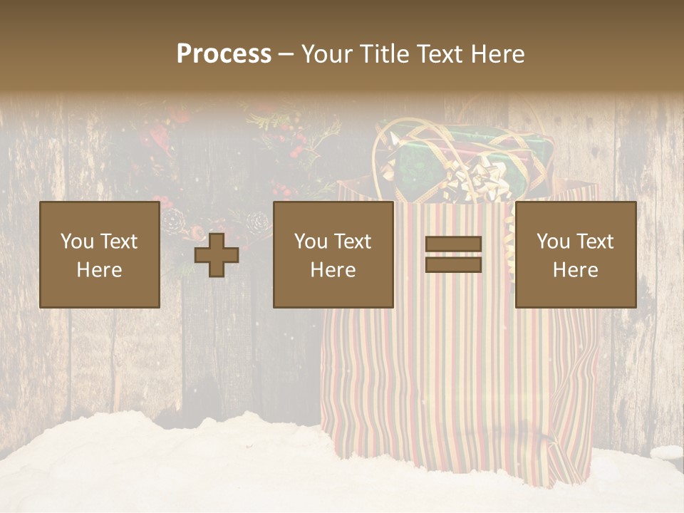 Wood Bag Texture PowerPoint Template