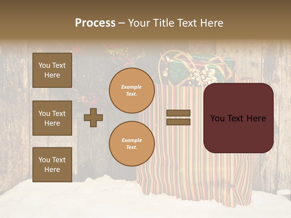 Wood Bag Texture PowerPoint Template