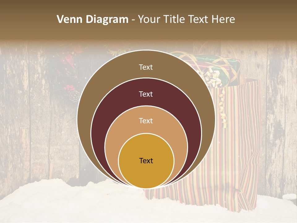 Wood Bag Texture PowerPoint Template