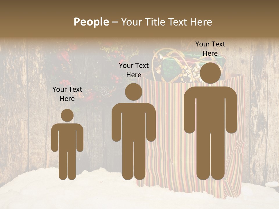 Wood Bag Texture PowerPoint Template