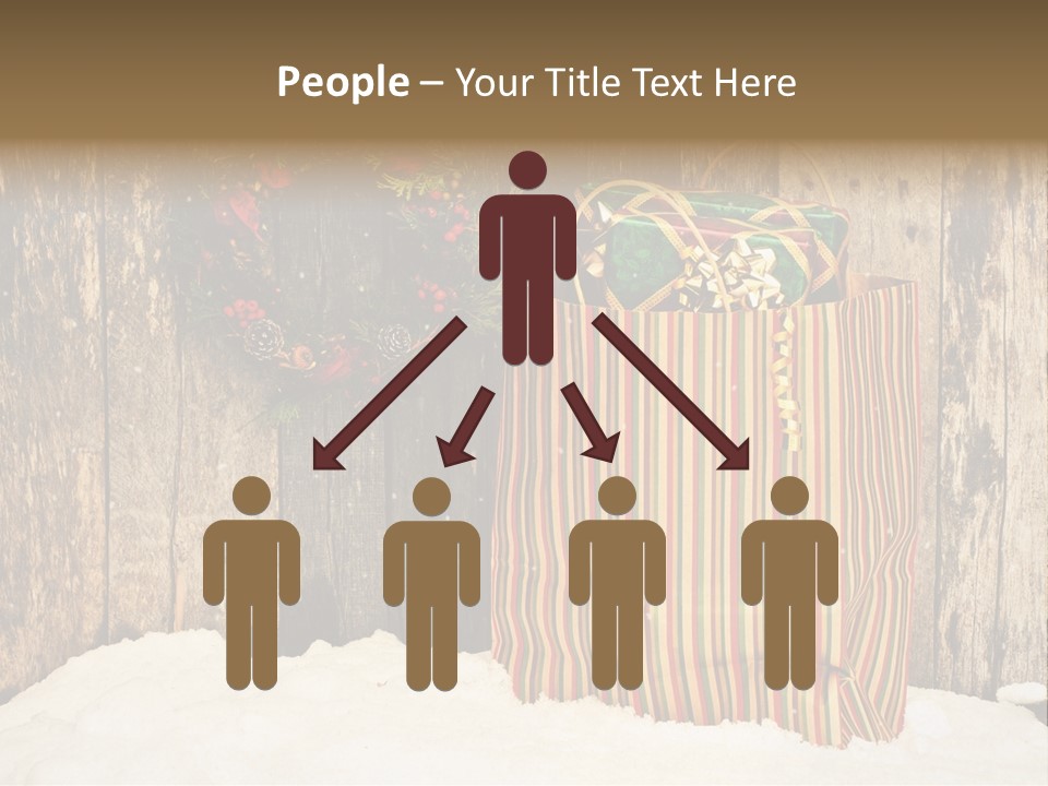 Wood Bag Texture PowerPoint Template