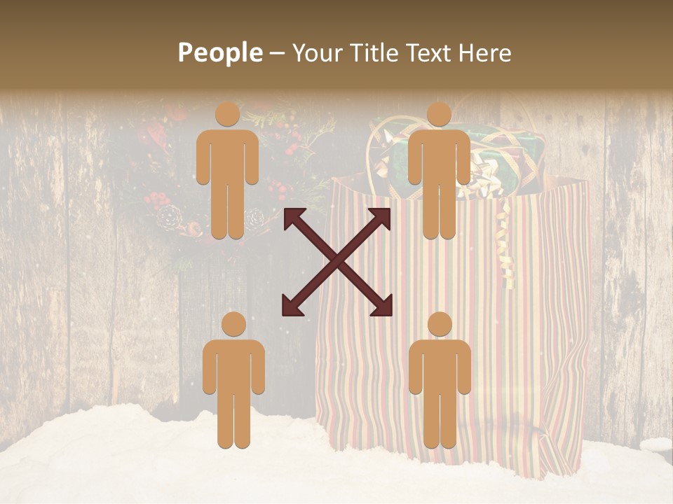 Wood Bag Texture PowerPoint Template