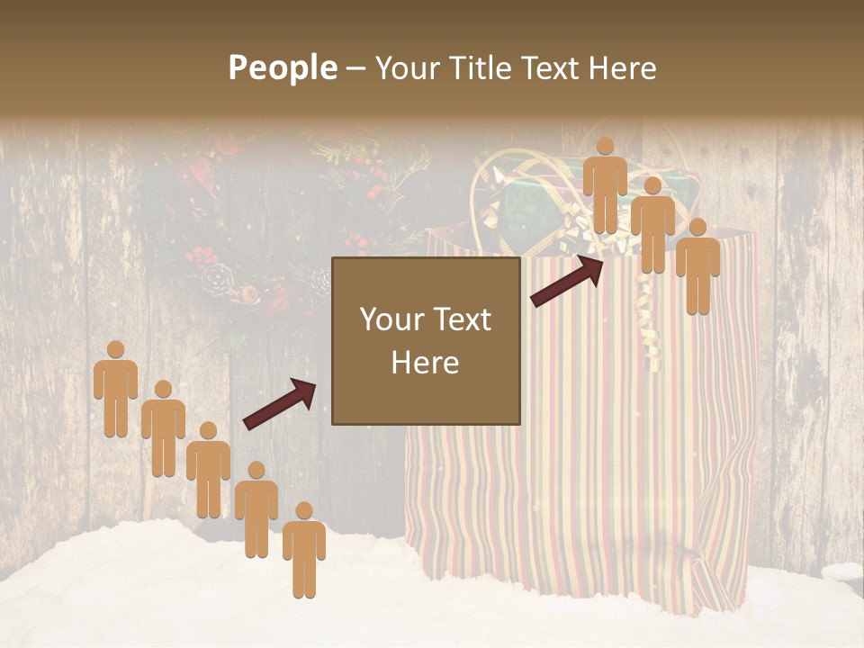 Wood Bag Texture PowerPoint Template