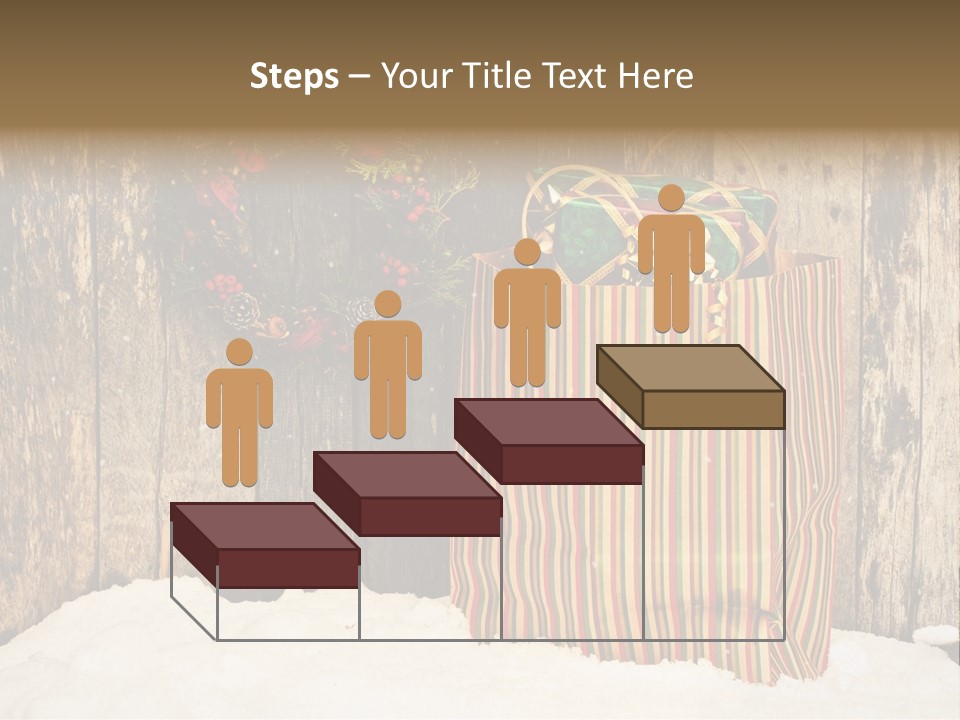 Wood Bag Texture PowerPoint Template