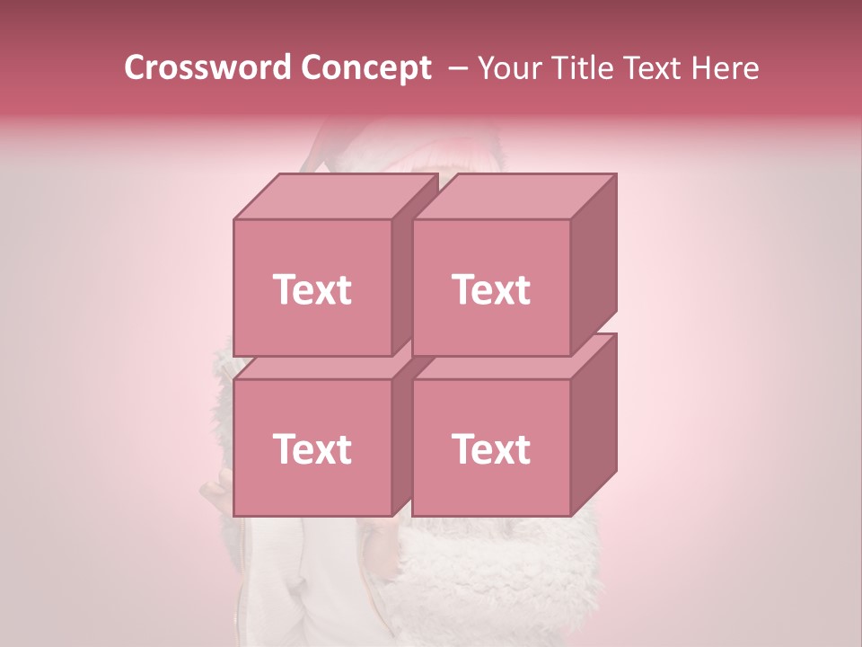 Young Model Hair PowerPoint Template
