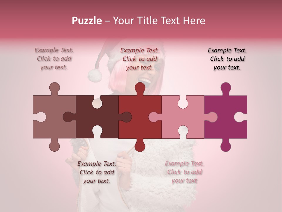 Young Model Hair PowerPoint Template