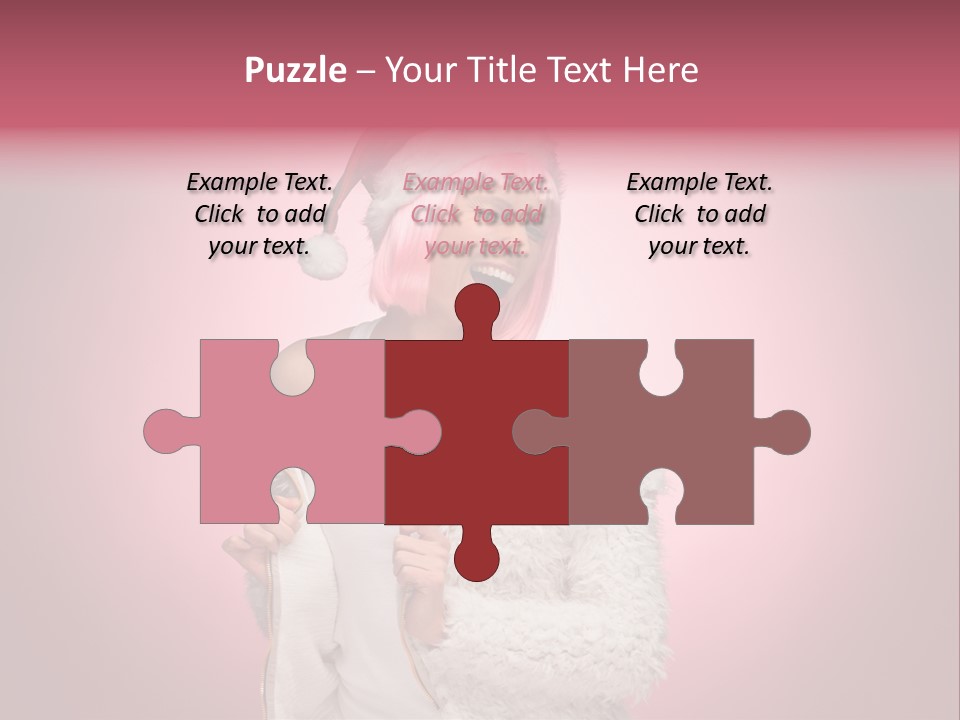 Young Model Hair PowerPoint Template