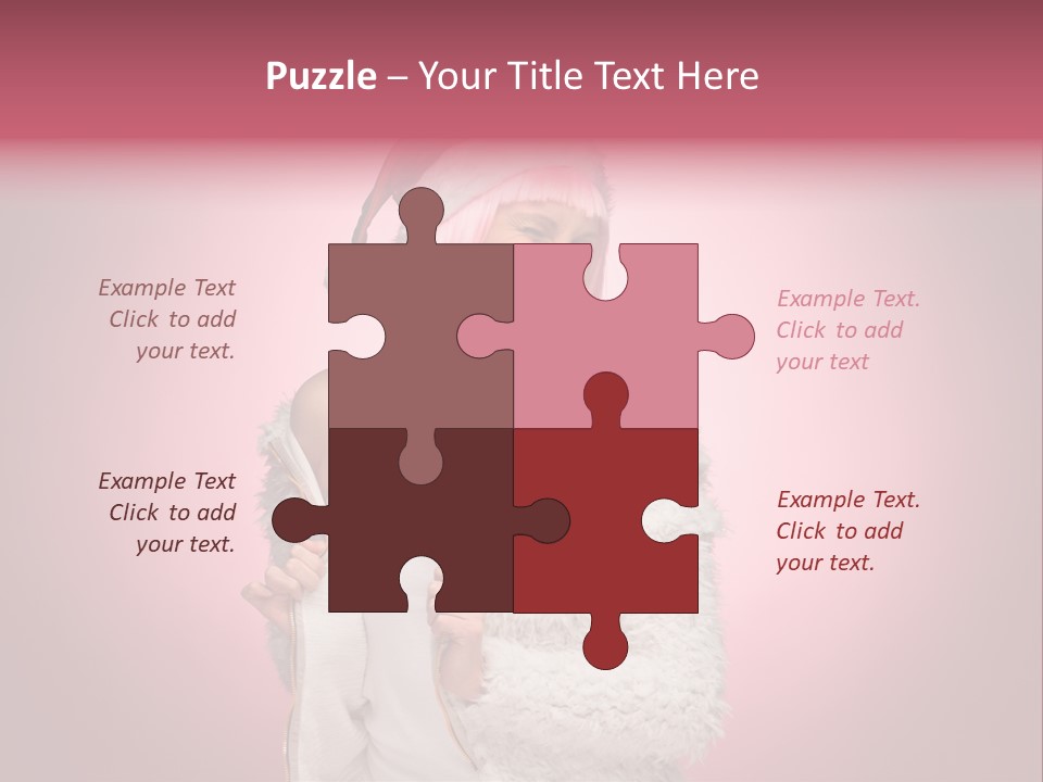 Young Model Hair PowerPoint Template