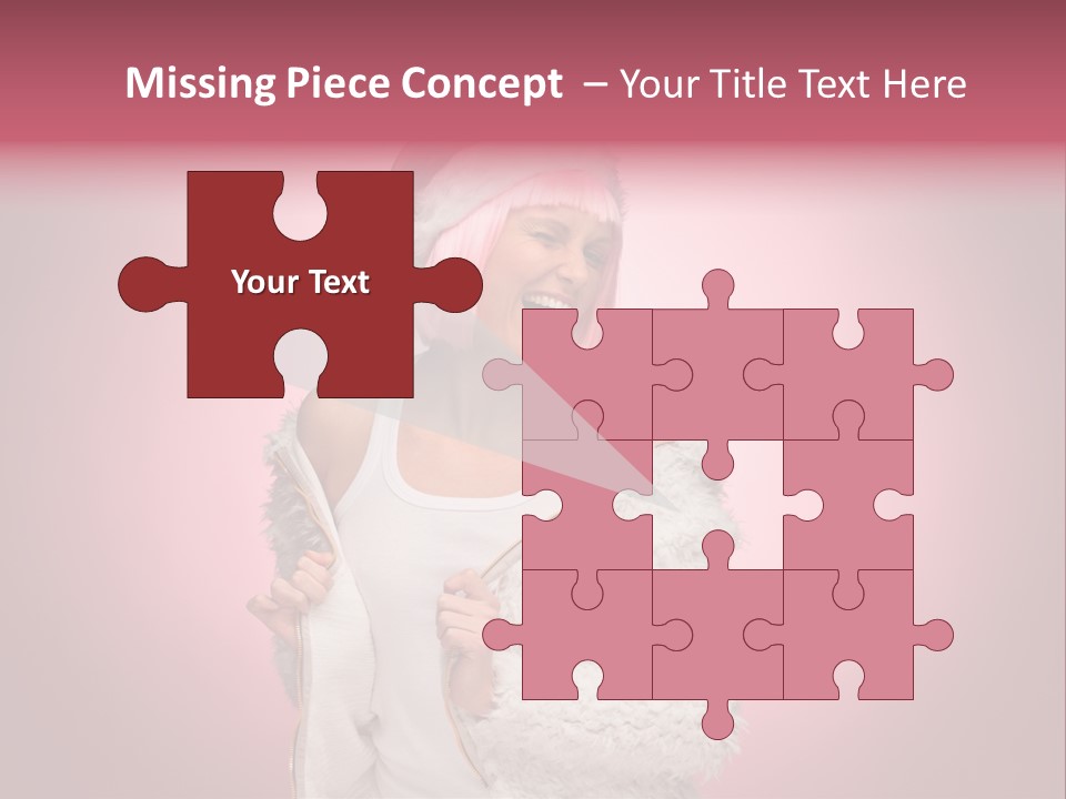 Young Model Hair PowerPoint Template