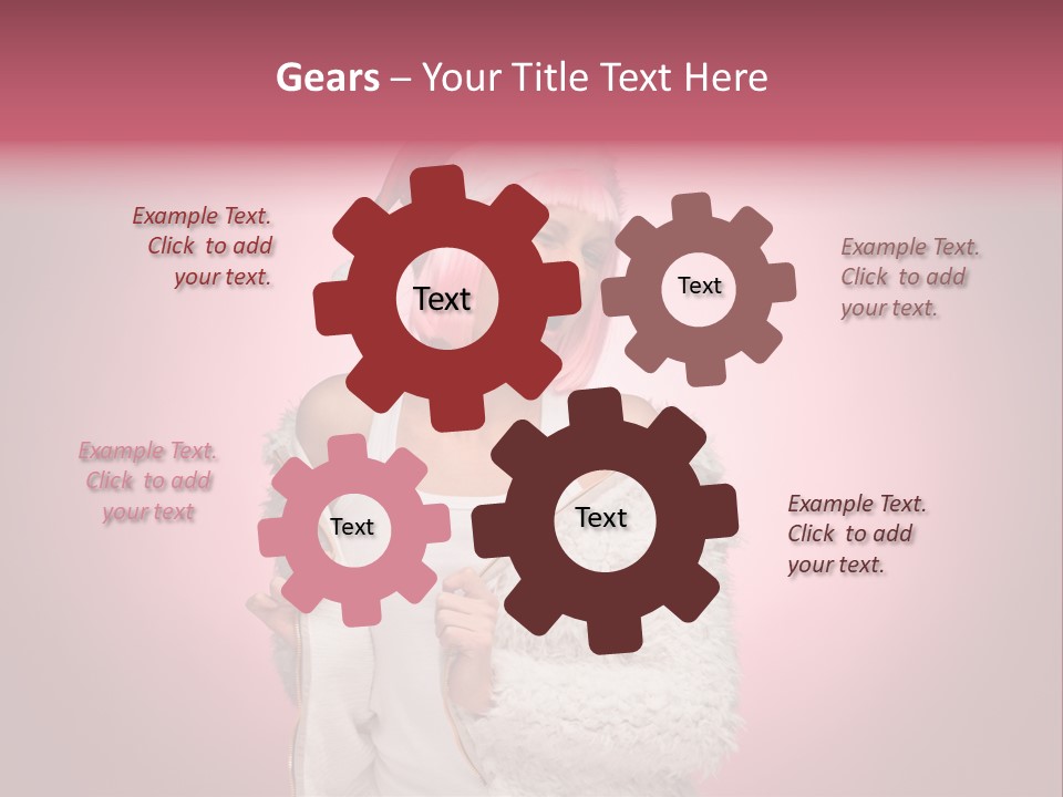 Young Model Hair PowerPoint Template