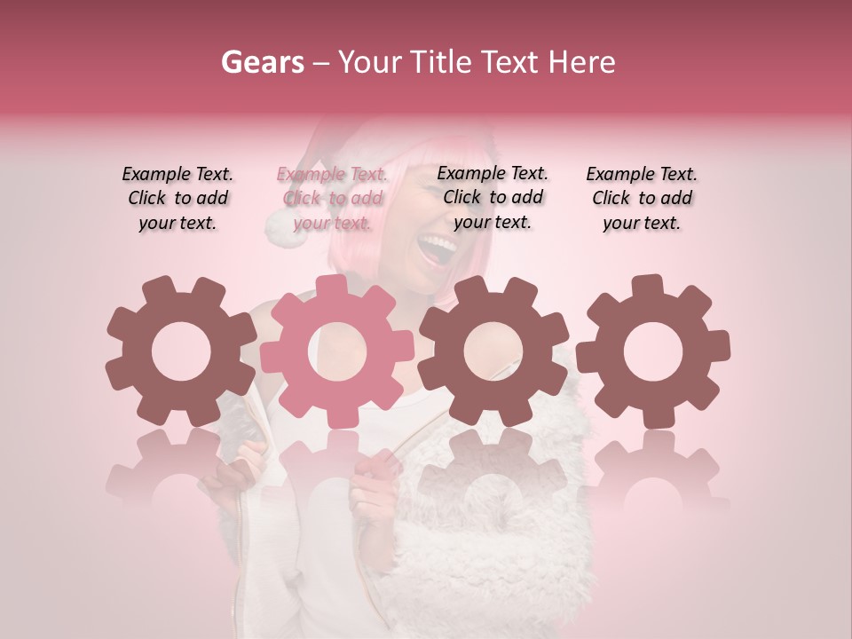 Young Model Hair PowerPoint Template