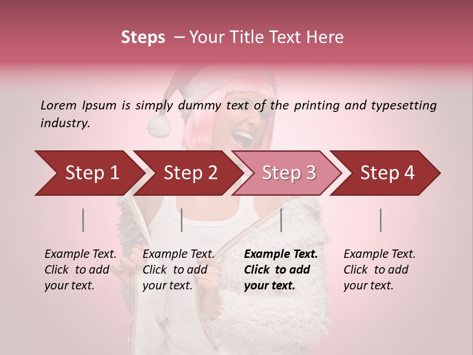 Young Model Hair PowerPoint Template