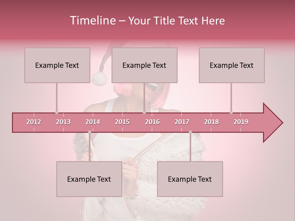 Young Model Hair PowerPoint Template