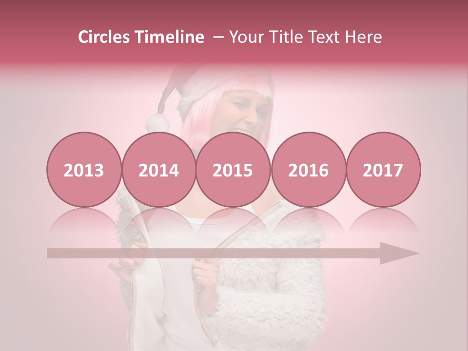 Young Model Hair PowerPoint Template