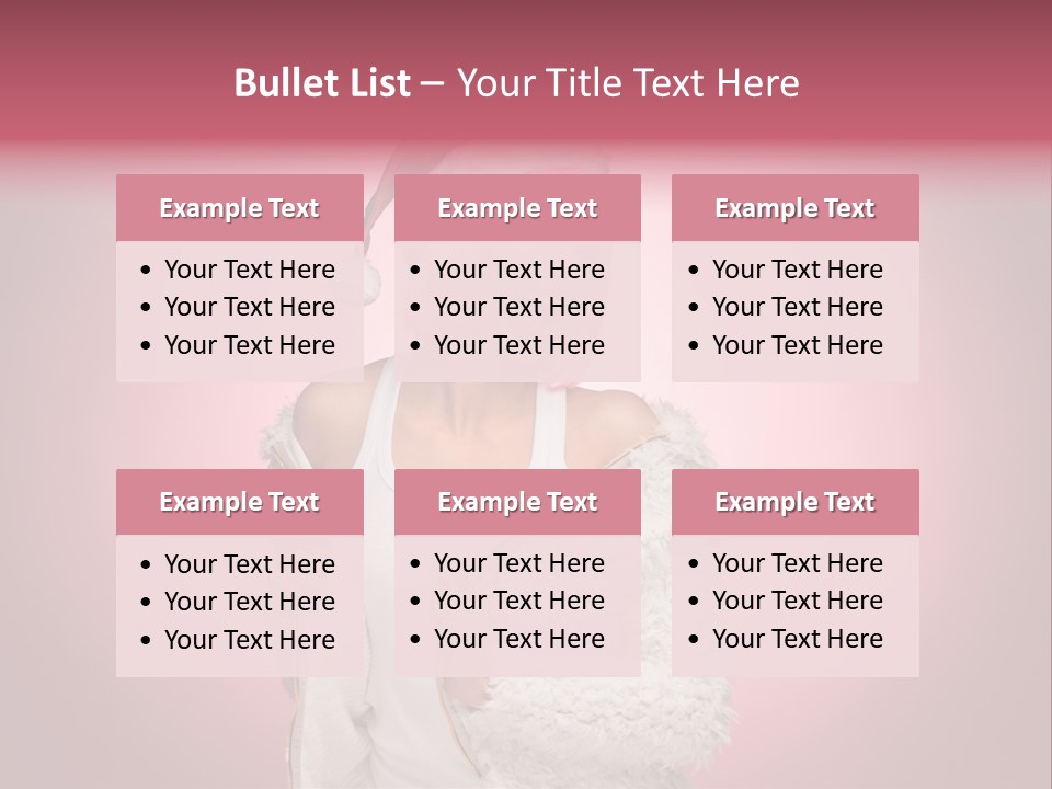 Young Model Hair PowerPoint Template