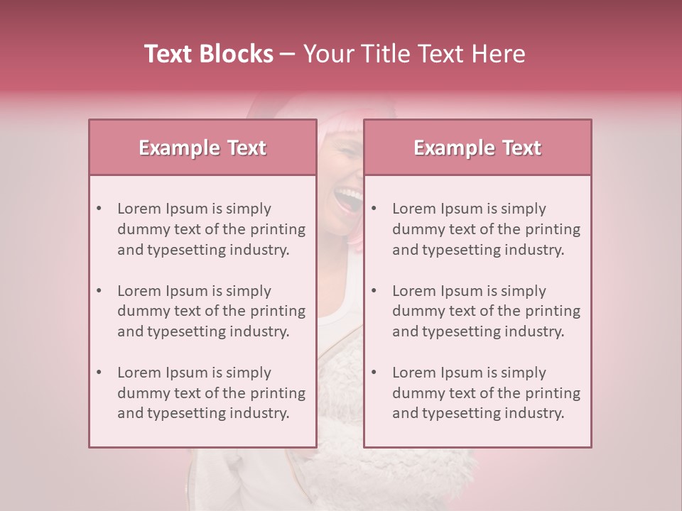 Young Model Hair PowerPoint Template