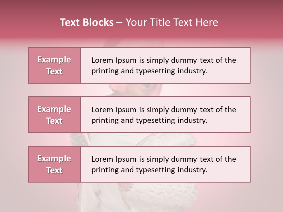 Young Model Hair PowerPoint Template