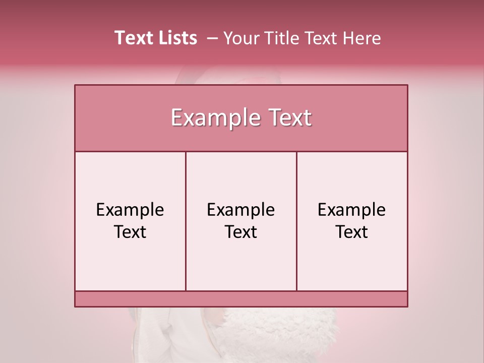 Young Model Hair PowerPoint Template