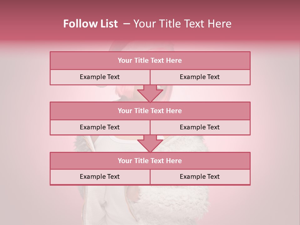 Young Model Hair PowerPoint Template