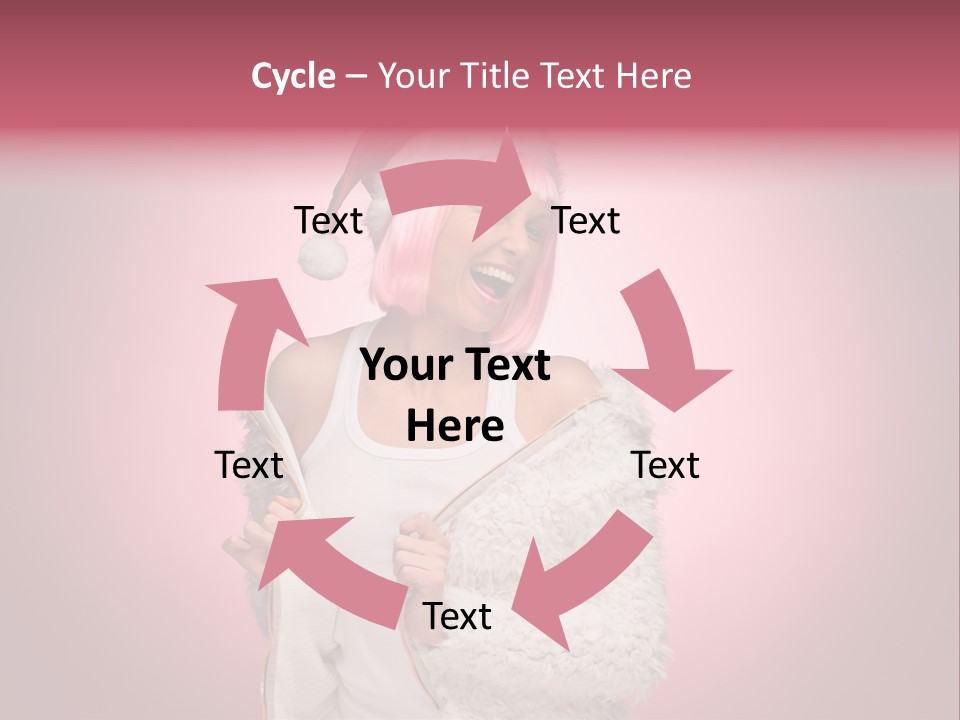 Young Model Hair PowerPoint Template