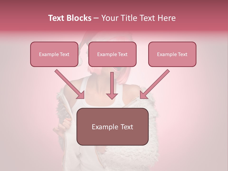 Young Model Hair PowerPoint Template