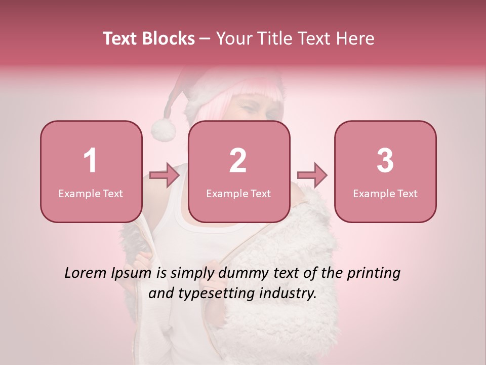 Young Model Hair PowerPoint Template