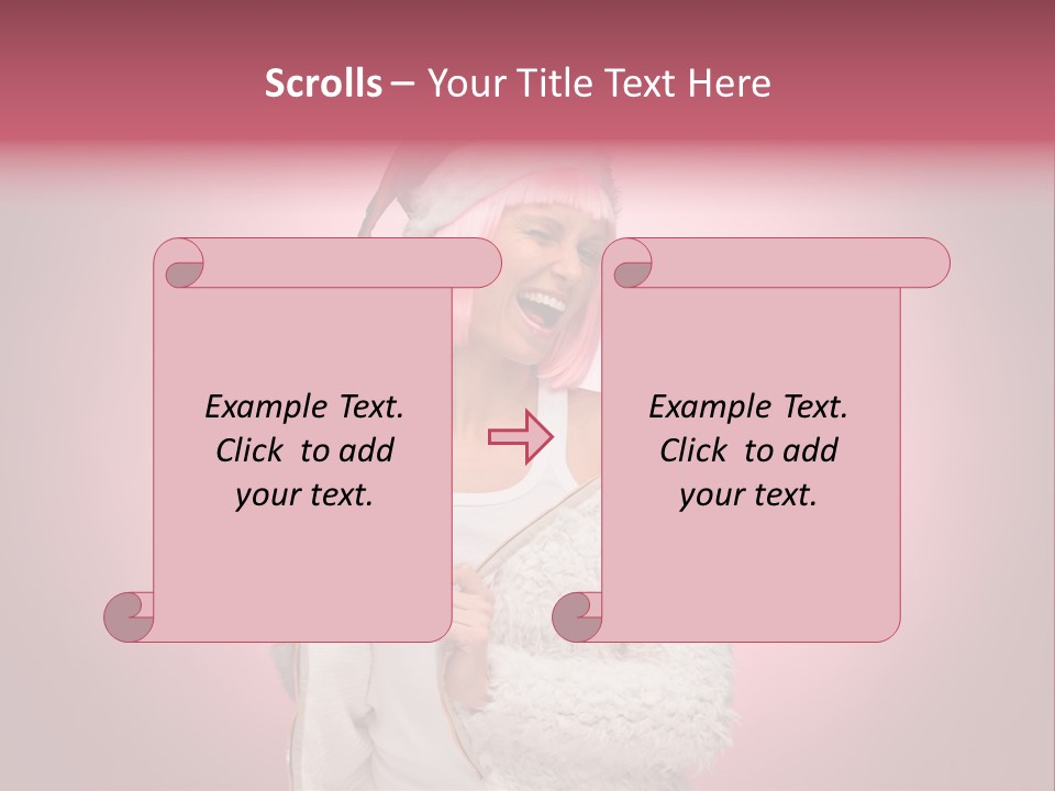 Young Model Hair PowerPoint Template