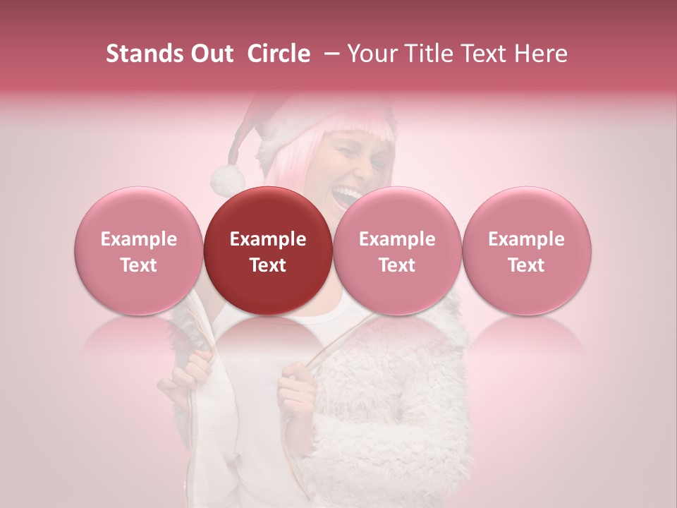 Young Model Hair PowerPoint Template