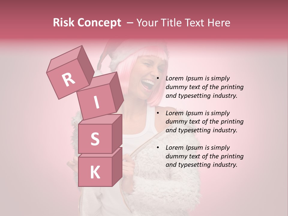 Young Model Hair PowerPoint Template