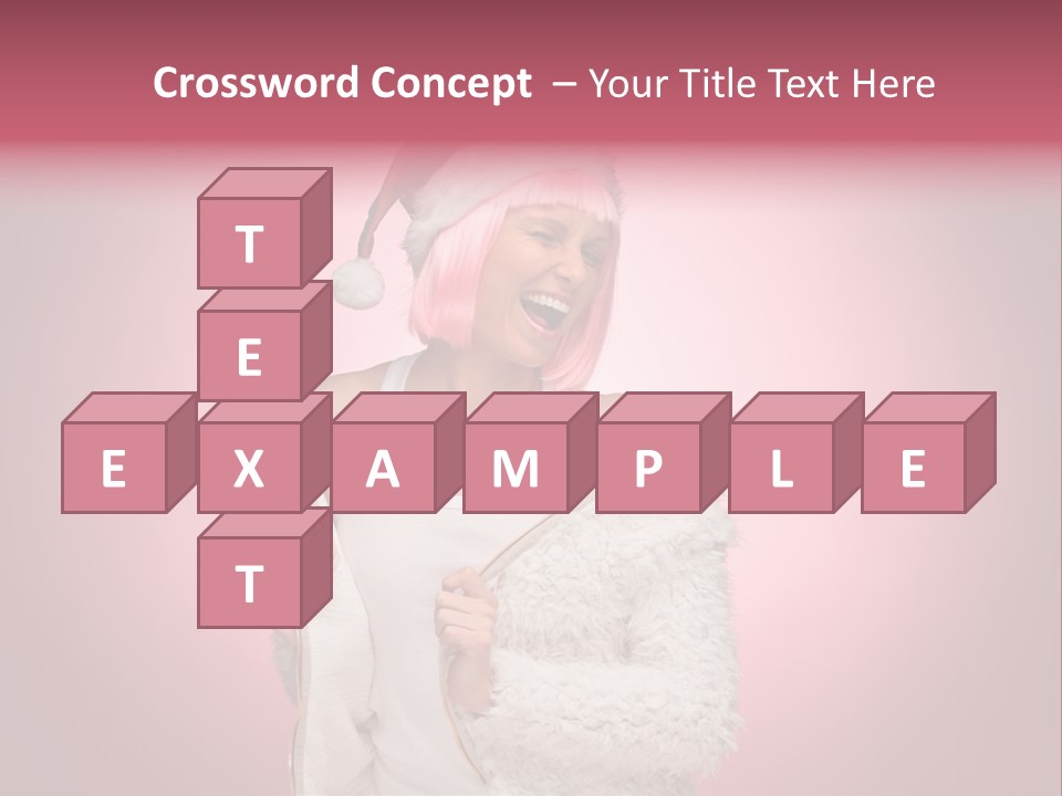 Young Model Hair PowerPoint Template