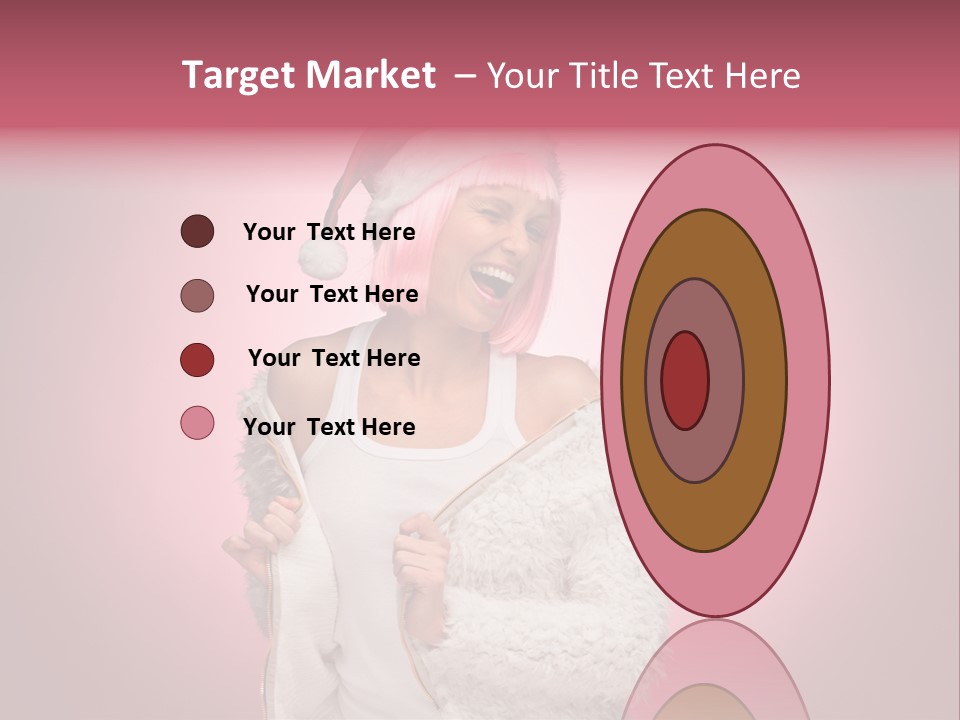 Young Model Hair PowerPoint Template