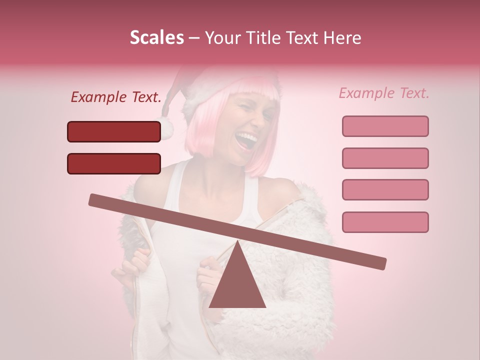 Young Model Hair PowerPoint Template