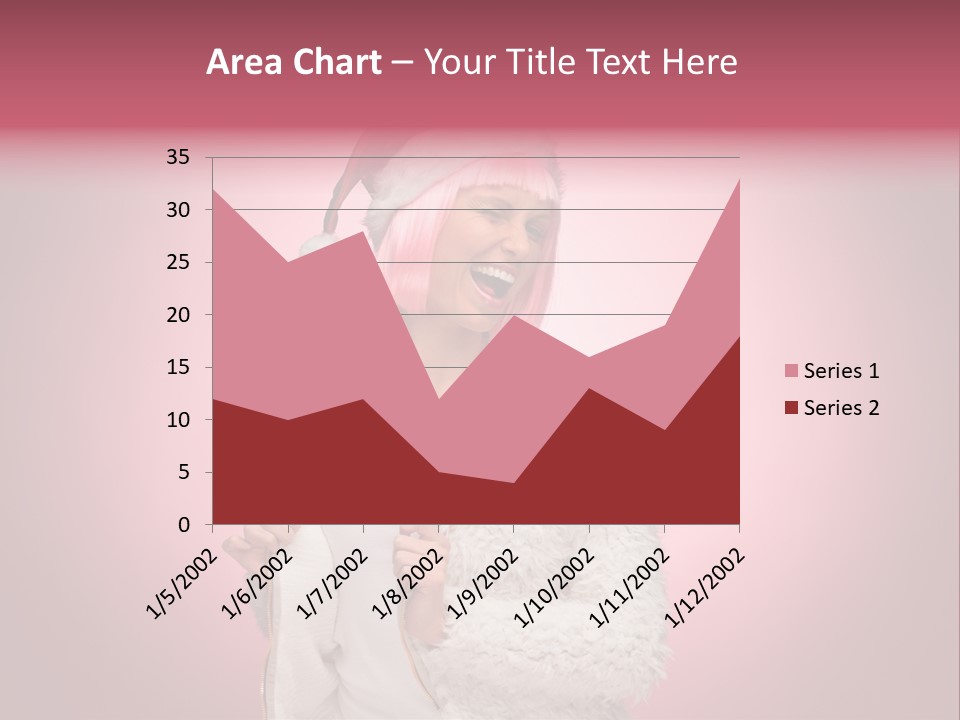 Young Model Hair PowerPoint Template