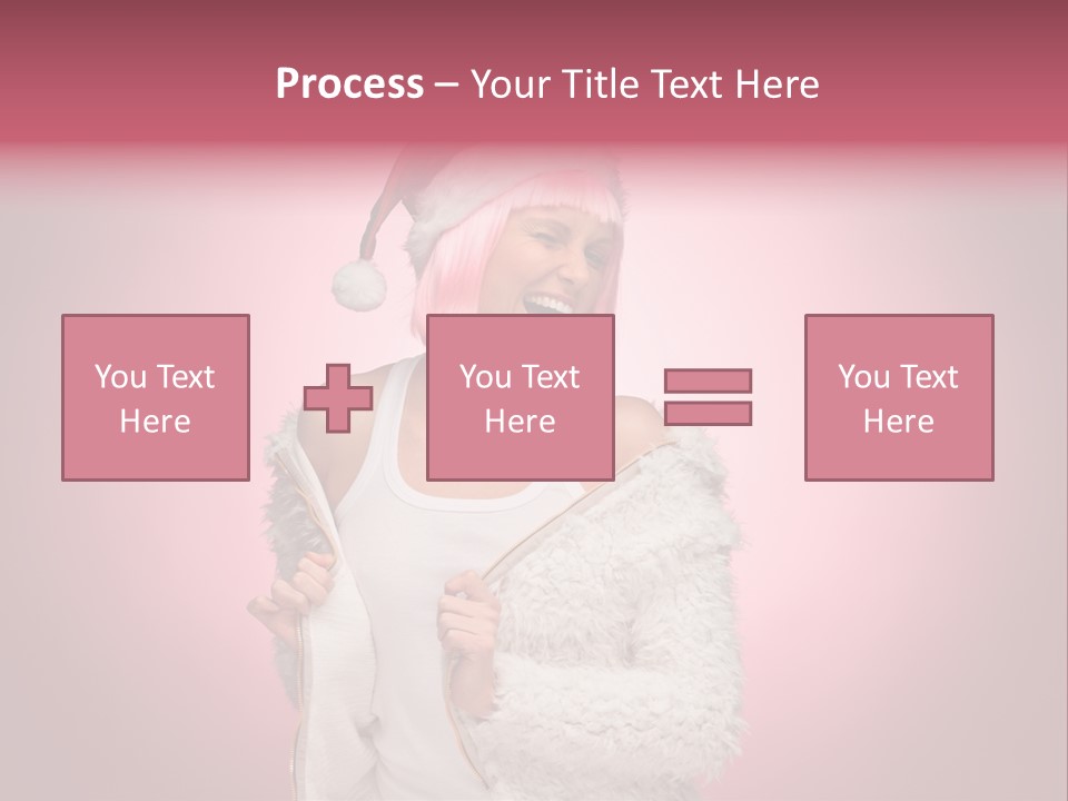 Young Model Hair PowerPoint Template