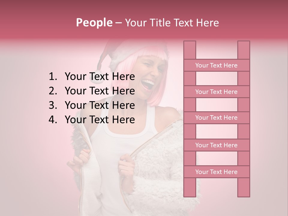 Young Model Hair PowerPoint Template