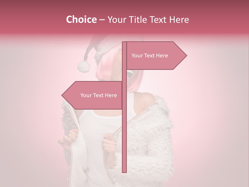 Young Model Hair PowerPoint Template