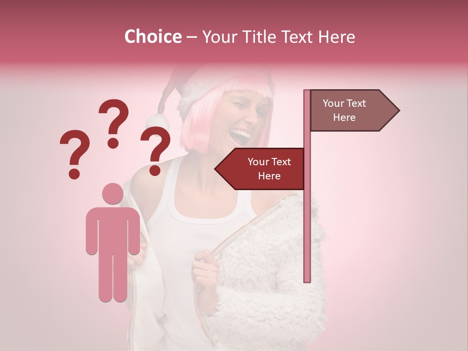 Young Model Hair PowerPoint Template