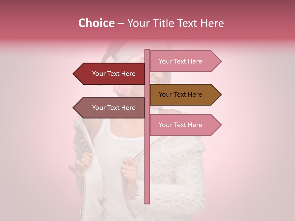 Young Model Hair PowerPoint Template