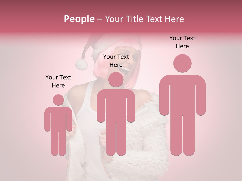 Young Model Hair PowerPoint Template