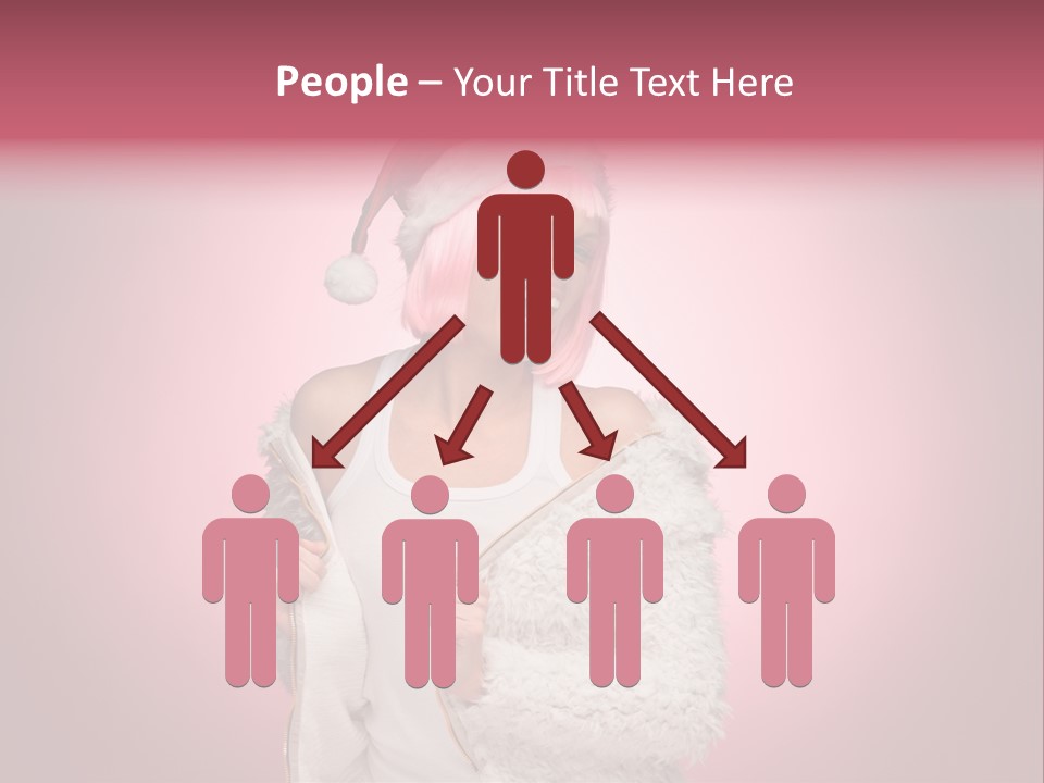 Young Model Hair PowerPoint Template