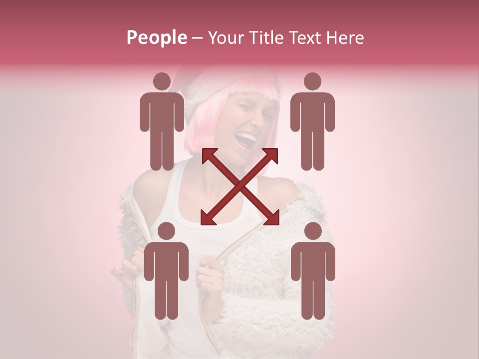 Young Model Hair PowerPoint Template