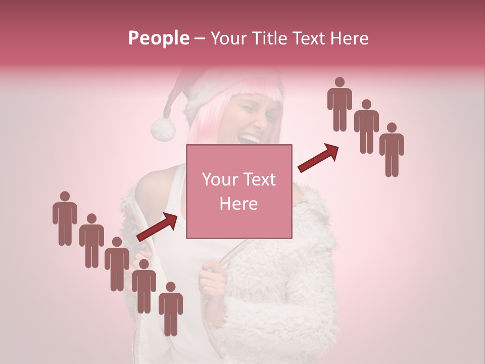 Young Model Hair PowerPoint Template