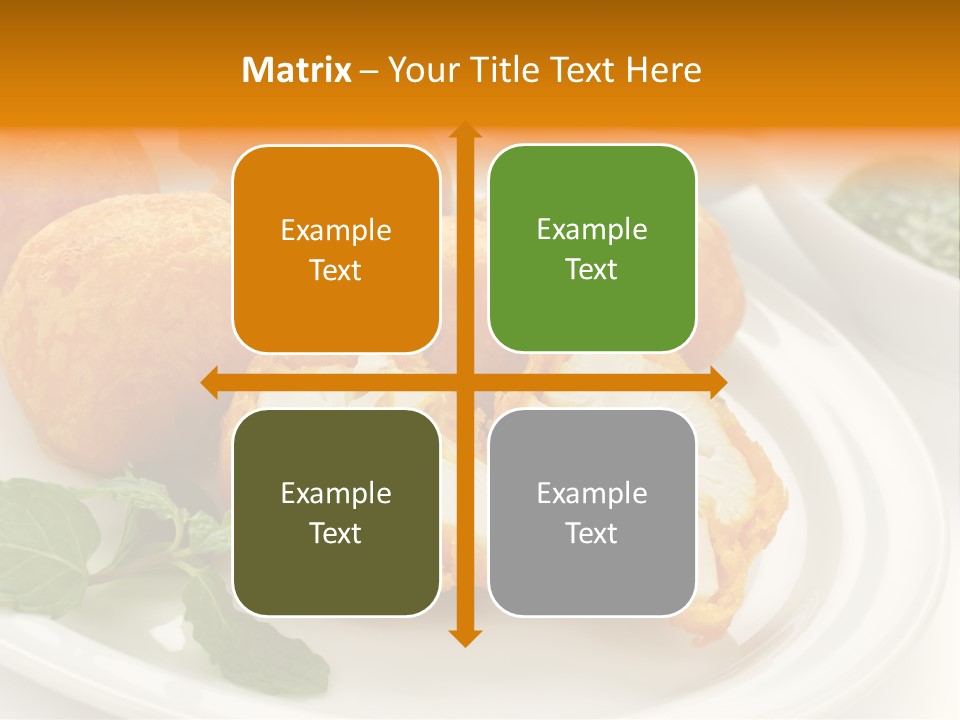 White Background Vegetarian Ketchup PowerPoint Template