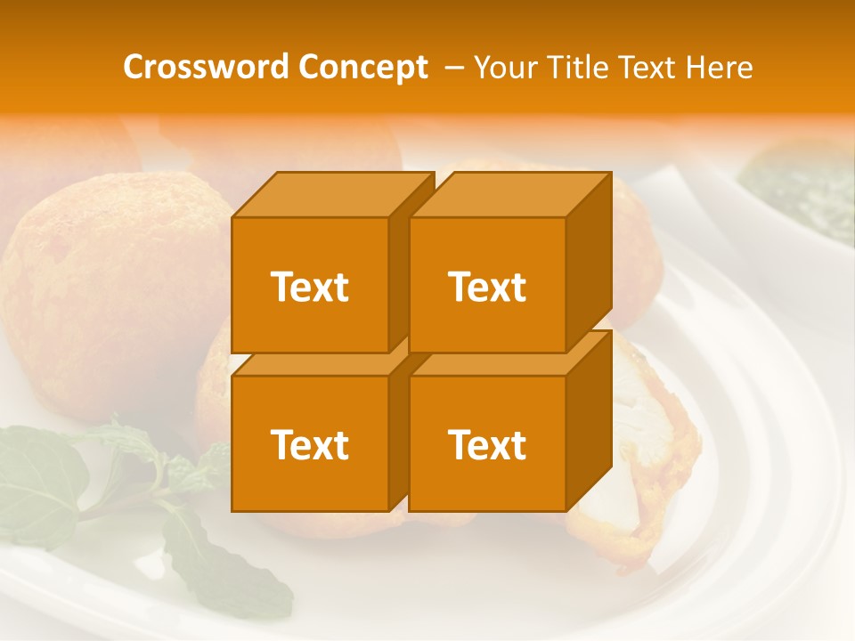 White Background Vegetarian Ketchup PowerPoint Template