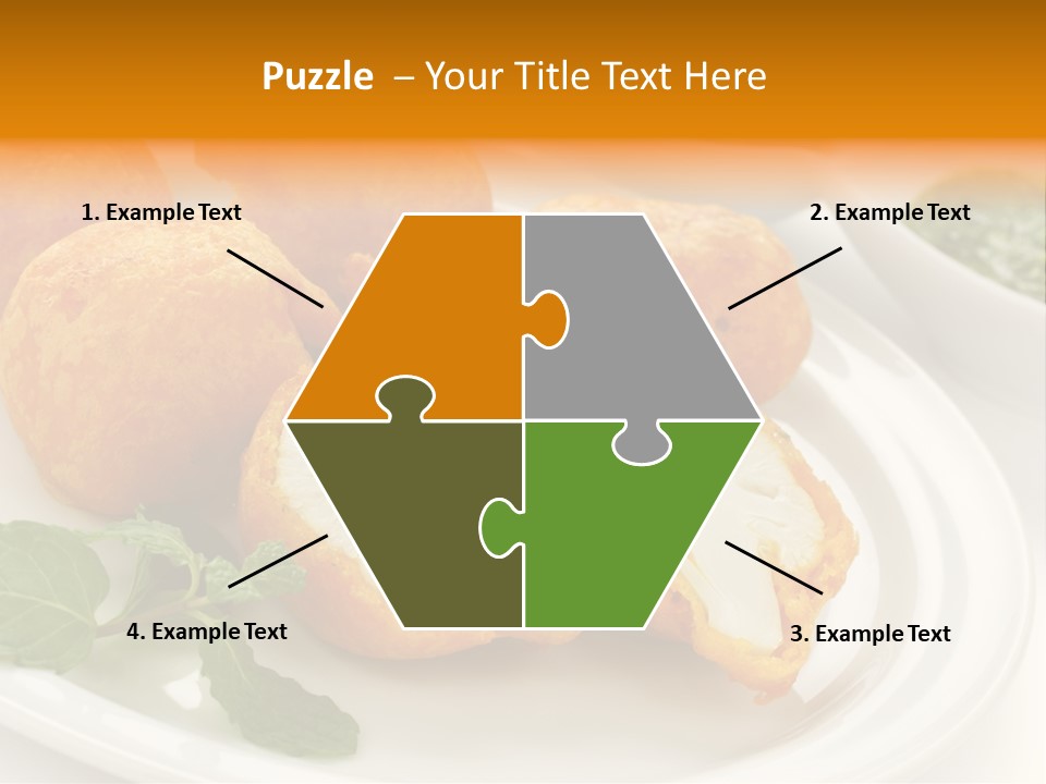 White Background Vegetarian Ketchup PowerPoint Template